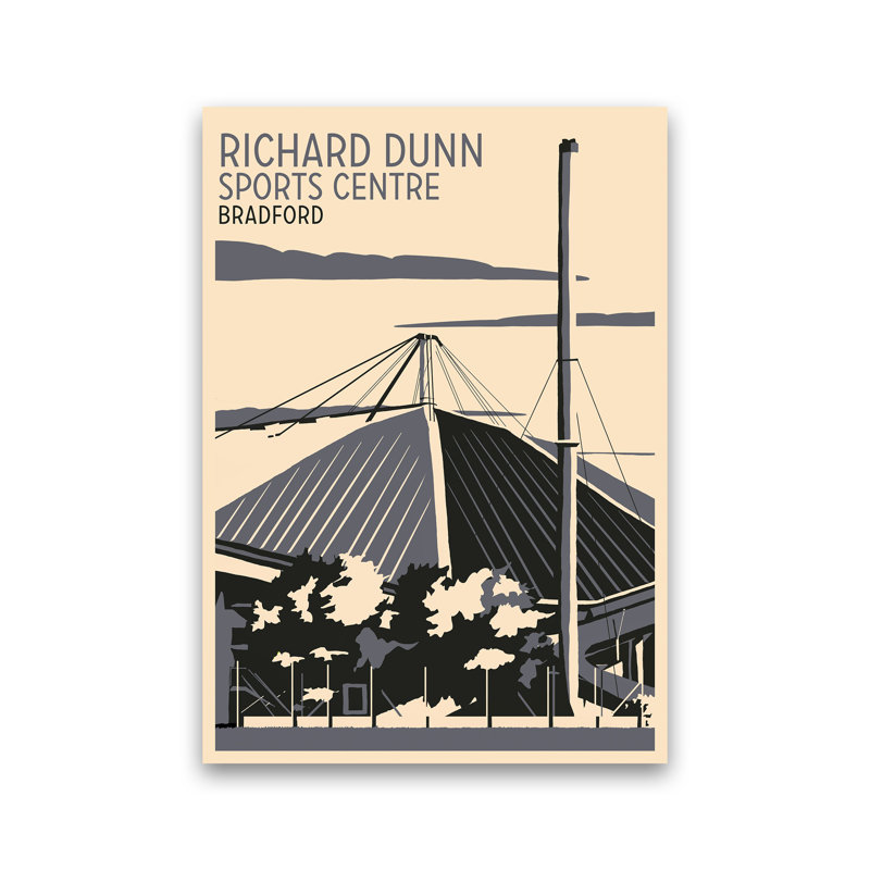 Richard Dunn Sports Centre, Bradford by Richard O'Neill - Print, 30cm H x 21cm W x 1cm D, Unframed
