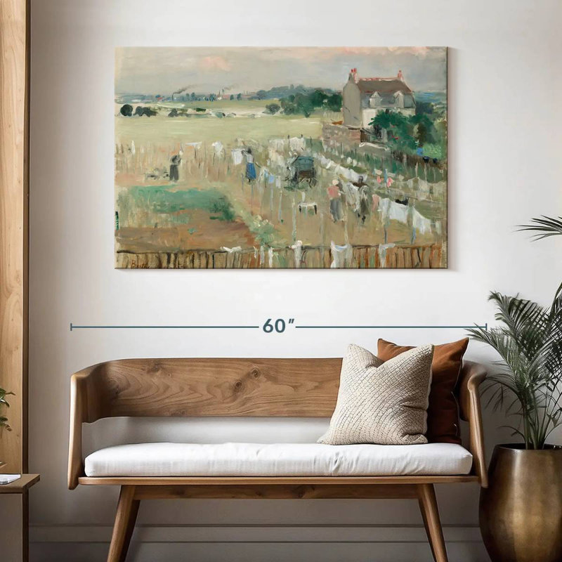 Hanging The Laundry Out To Dry, 32" H x 48" W