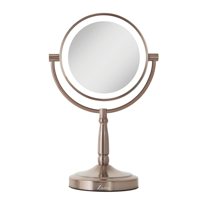 Mcelvain Metal Flat Mirror, Rose Gold