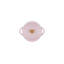 Le Creuset Stoneware Mini Round Cocotte With Gold Heart Knob, 8 Oz. - Chiffon Pink-696125956