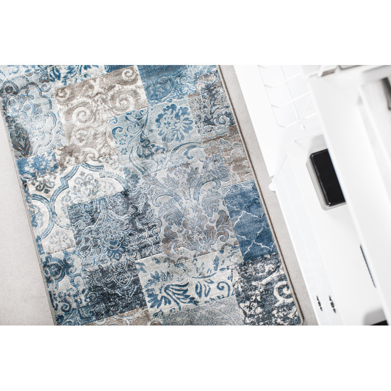 Baylor Geometric Viscose Area Rug, Rectangle 200 x 290cm