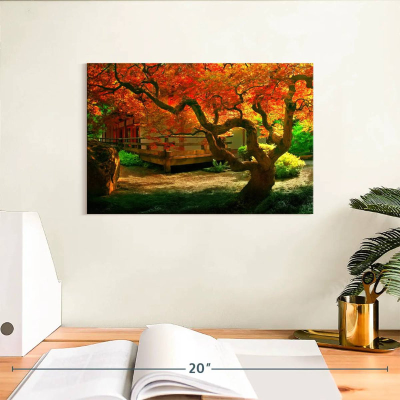 Harnek Japan Autumn Tree, 8" H x 12" W