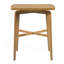 Table de bar carrée en bois de 36,34 pouces de hauteur pour cuisine, salle à manger ou bar à domicile (naturel)