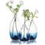 Ensemble de 3 vases en verre soufflé à la main pour centre de table Modern Art
