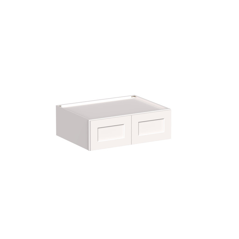 DL Cabinetry (prêt à assembler) Armoire murale de réfrigérateur de 36 po de largeur Shaker l 36 po x H 12 po x P 27 po - blanc Shaker