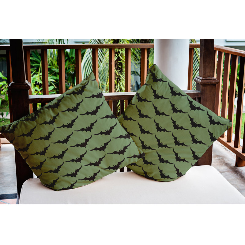 Coussin décoratif intérieur / extérieur Witches Brew, Sauge, 20 po x 20 po