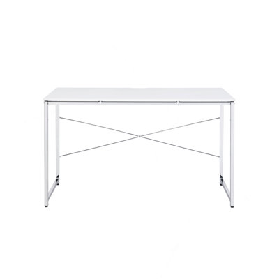 Bureau d'écriture à finition chromée