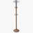 73" Tall Chrome and Wood Coat Rack-992893936