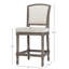 Tabouret de bar à hauteur de comptoir gris vieilli 26 po Charleston-433162230