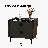 Modern Black Nightstand With 2 Drawers, Led Light & Wireless Charging, Smart Bedside Table With Usb & Type-C Ports For Bedroom-1501409288