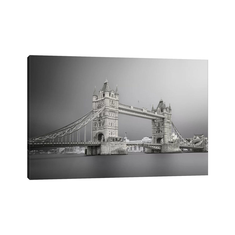 Tower Bridge - Wrapped Canvas Print, 45.72cm H x 66.04cm W x 1.9cm D