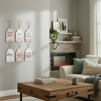 Haight - Ensemble de 6 porte-étiquettes en MDF pour maman