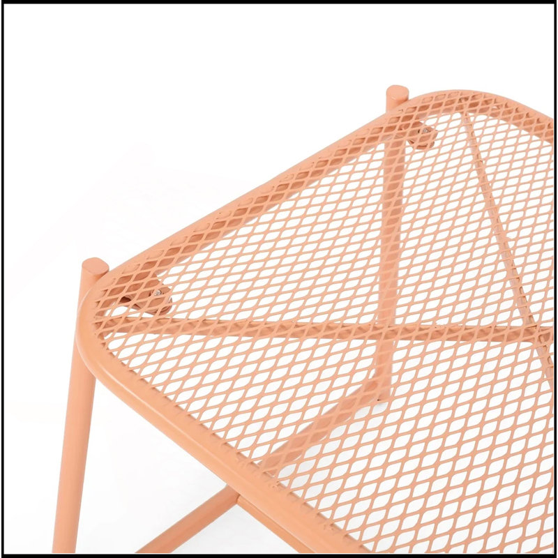ELBA 15.5"H SIDE TABLE, Orange