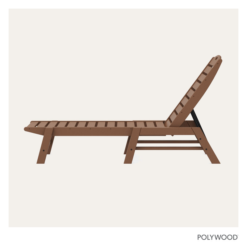  POLYWOOD Lakeside Chaise, Teak
