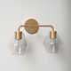 Rooks 2 Light Transparent Dimmable Vanity Light
