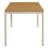 Finn 71" Outdoor Patio Aluminum Dining Table With Faux Wood Top