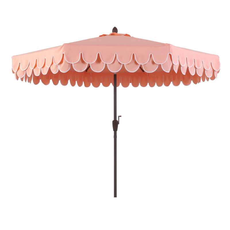 Beeliar 9 ft. Scalloped Fringe Patio Umbrella