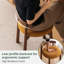 Tabouret de maquillage en bois massif-131232153-131232154