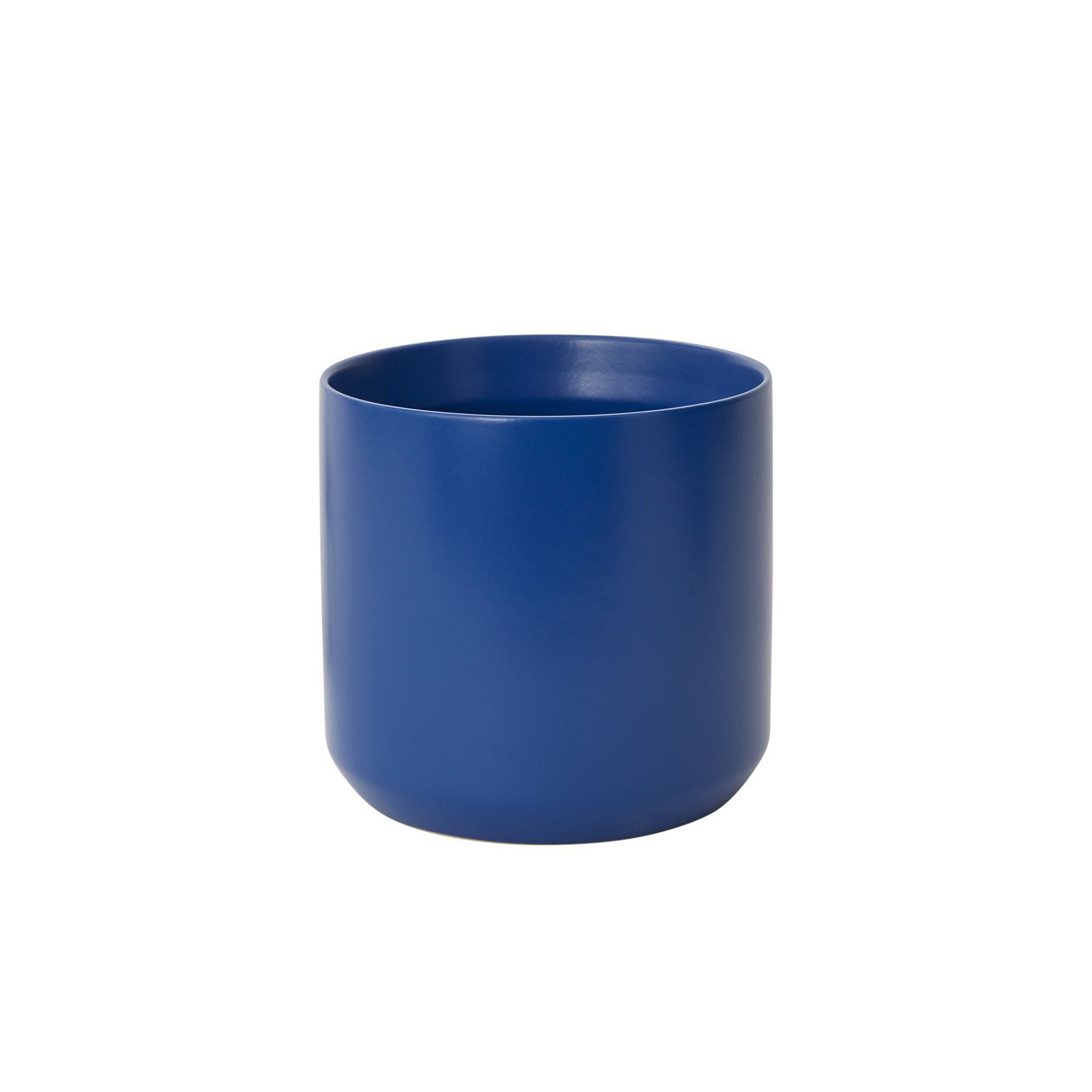 Parsons Handmade Ceramic Pot Planter, Blue, 6.5" H x 7" W x 7" D