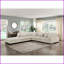 Canapé d'angle modulaire Modern Living - velours côtelé beige, dossier / accoudoirs réglables, 2 coussins | Beige | Contreplaqué | Velours côtelé