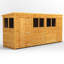 Powersheds 12 x 4ft Timber Tongue & Groove Pent Garden Shed-2081046796