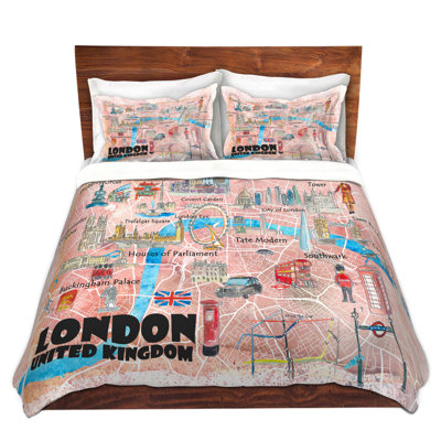 Ensembles de housse de couette très grand DiaNoche en microfibre par Markus Bleichner - London UK Touriste 1