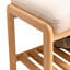 Banc à chaussures en bois massif naturel, organisateur de rangement en bois de hêtre avec coussin éponge à rebond élevé