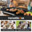 Large Electric Griddle Portable Teppanyaki Grill with 4-Level Thermostat Control-115071986