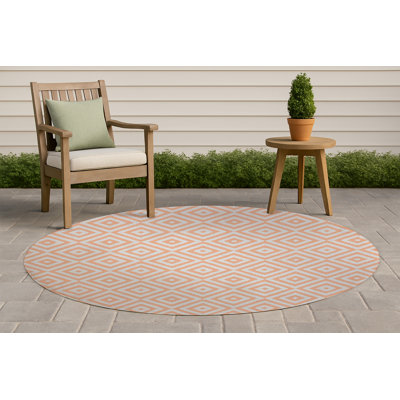 Tapis d'extérieur antidérapant Ikat Eye