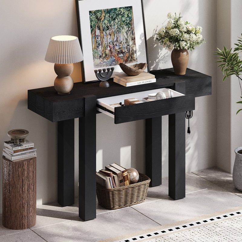 Console 47,23 po, Noir