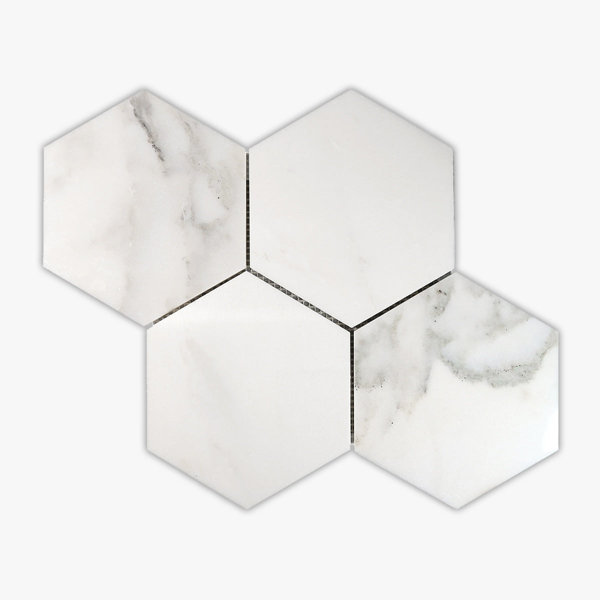 Calacatta Royale Honed 12" x 15" Marble Wall & Floor Tile