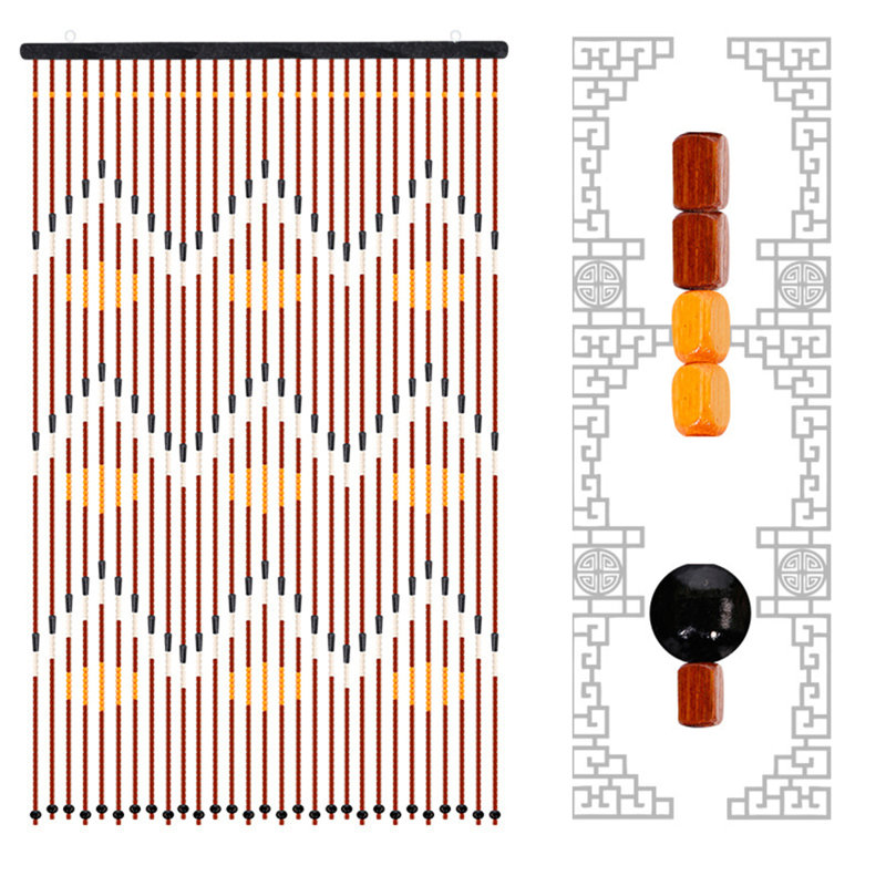 Bamboo Semi Sheer Door Curtain