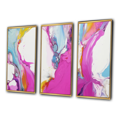 " Fluid Illusions " 3 - Pieces