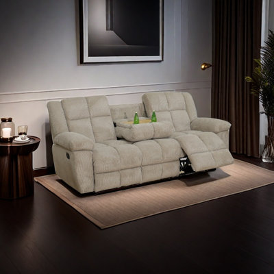 MONTERY- 90" Corduroy Recliner Sofa by Latitude Run
