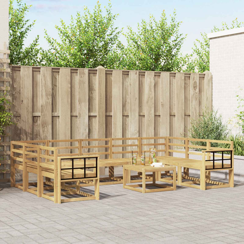  Outdoor Sofa Set 10 pcs