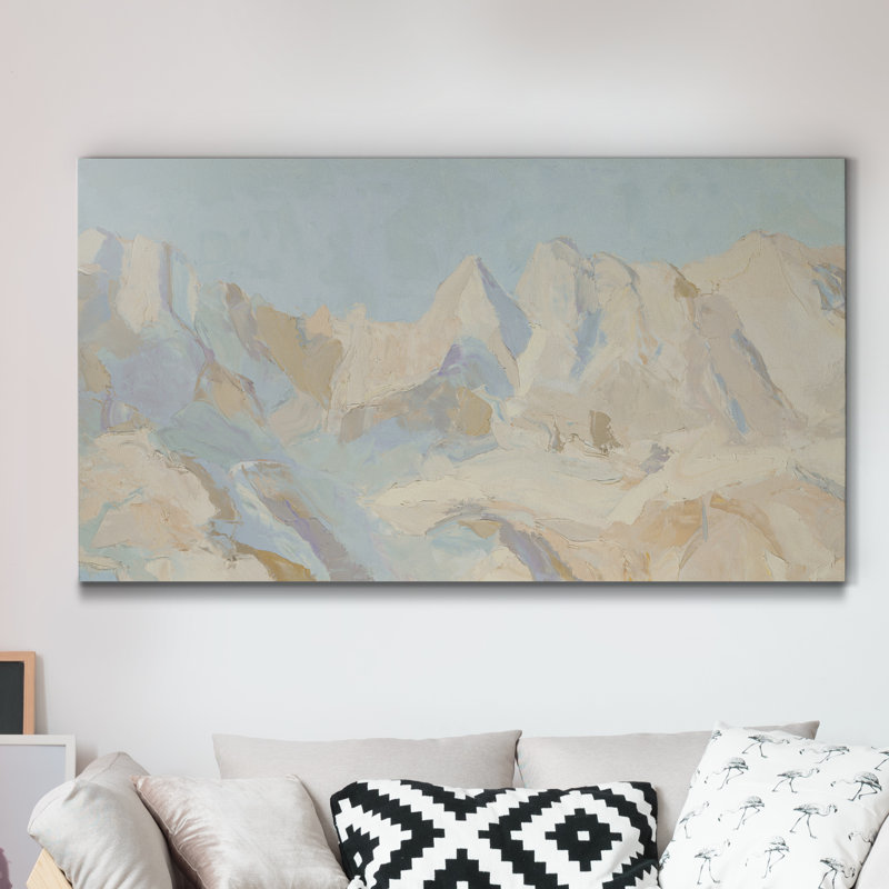 «Winter Range», peinture sur toile tendue, H 8 po x l 20 po x P 1 po