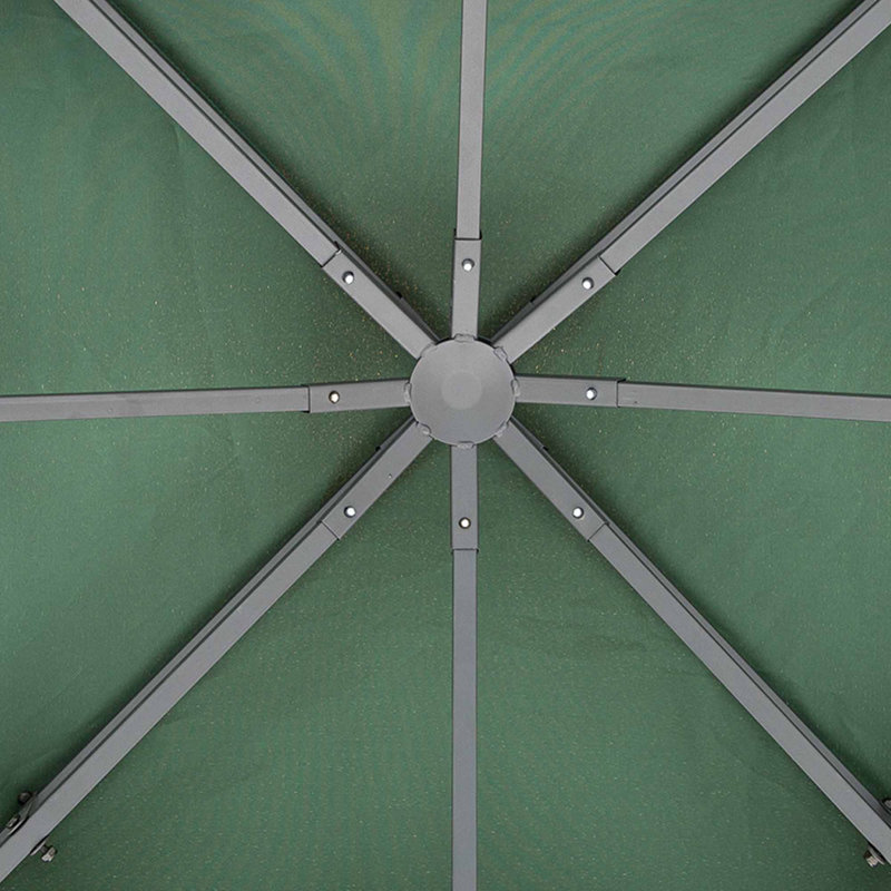 Ausbon Dakota Fields Green Plastic Replacement Canopy for Gazebo