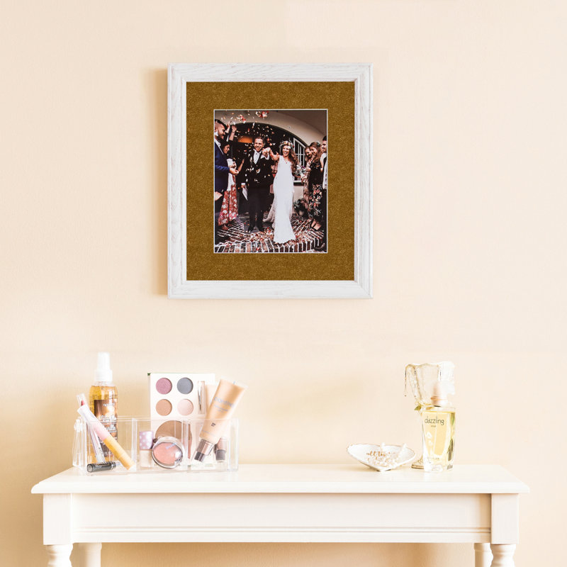 Cadre pour photo simple en bois blanc cassé 3 po x 5 po, Coronado