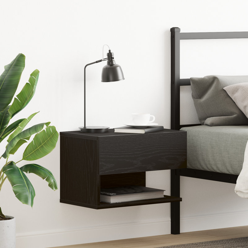46cm W Manufactured Wood Bedside Table, Individual