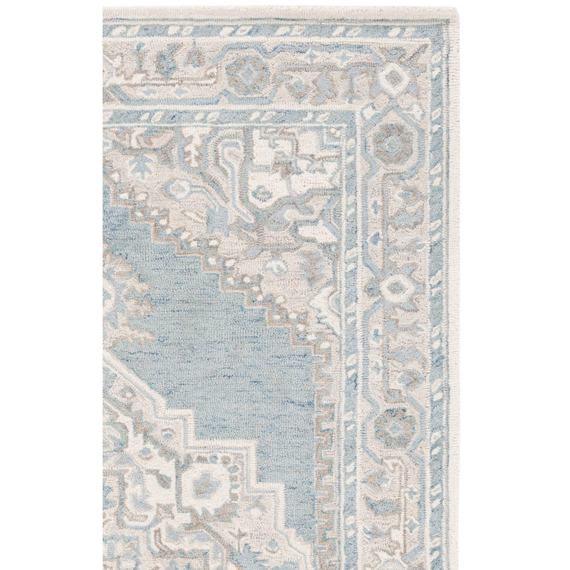 Tapis oriental en laine et coton touffeté à la main Metro, Carré 6 pi