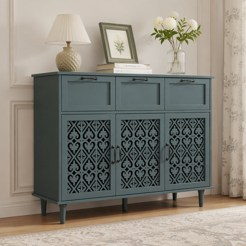 Armoire de rangement, armoire 3 portes avec 3 tiroirs