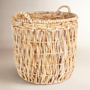Artyom Tall Round Floor Wicker Basket