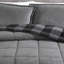 Eddie Bauer Cabin Plaid Micro Suede/Sherpa Reversible Grey Comforter Set-101503793