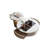 Danieka Modern Luxury Round Nesting Coffee Table Set With Faux Marble Countertop, Fully Assembled-320813283