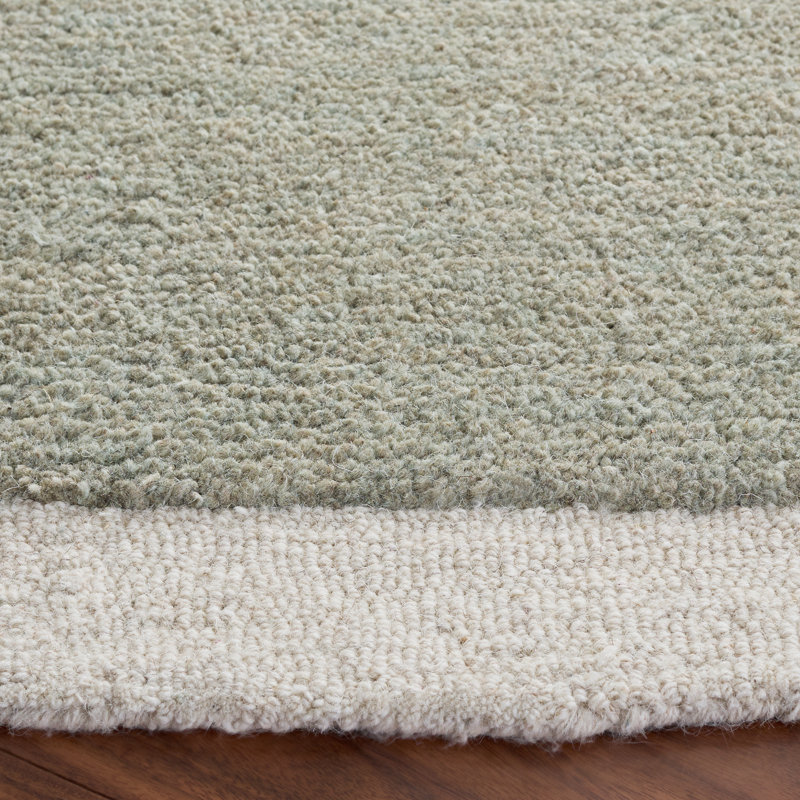 Metro Hand Tufted Wool; Cotton Solid Colour Indoor Rug, Round 6'
