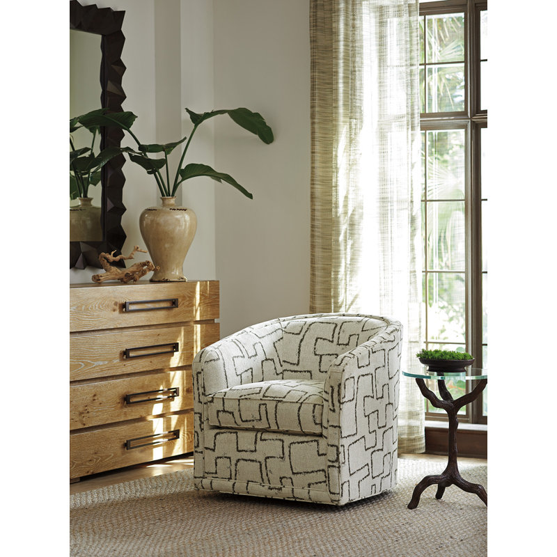 Los Altos Cream Swivel Chair with Manufactured Wood Base