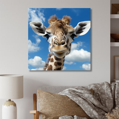 Majestic Giraffe Photo Portrait - Art mural girafe