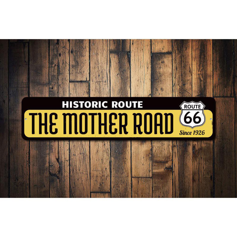 Panneau en aluminium Mother Route, H 6 po x l 24 po x P 0,063 po