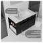 Meuble-lavabo flottant 36 po avec lavabo, armoire en contreplaqué noir, porte à fermeture en douceur, rangement mural moderne