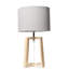 Azurite Wood Tripod Lamp